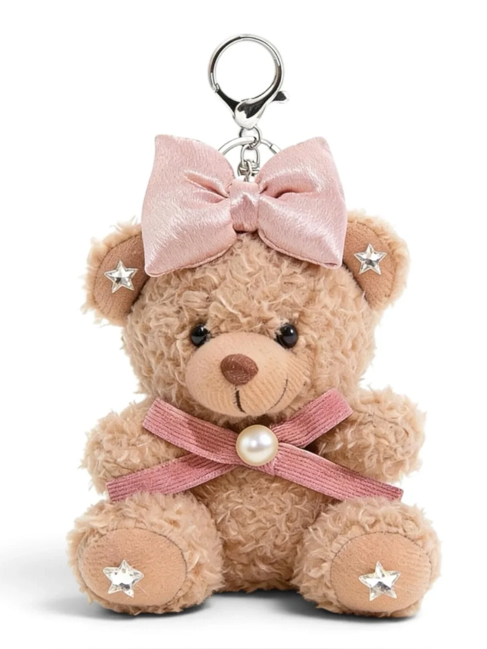 Plush viral Teddy bear keychain bag charm
